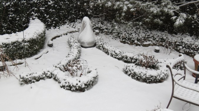 Knot Garden in Snow