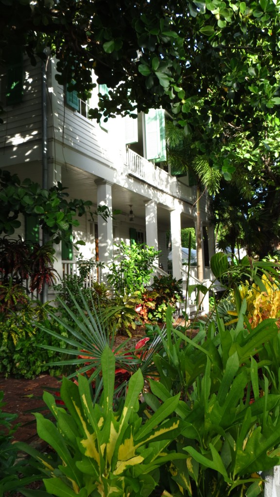The front yard at Audubon House & Tropical Gardens.